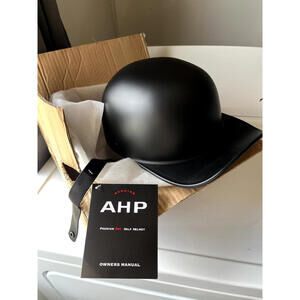 Genuine AHP Premium Dot Half Helmet - XL - NEW